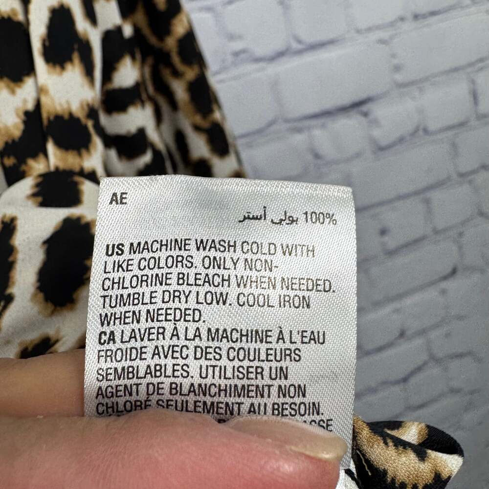 INC International Concepts INC Leopard-Print Top Blouse Size Medium - Picture 5 of 6